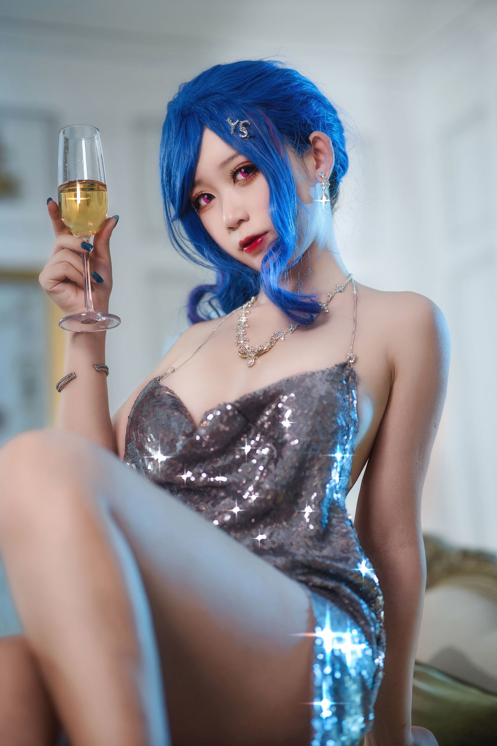 [COS福利]动漫博主樱落酱w圣路易斯礼服插图